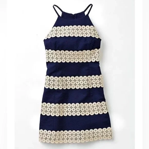 Lilly Pulitzer NWT Annabelle Shift True Navy $288 - Picture 4 of 12